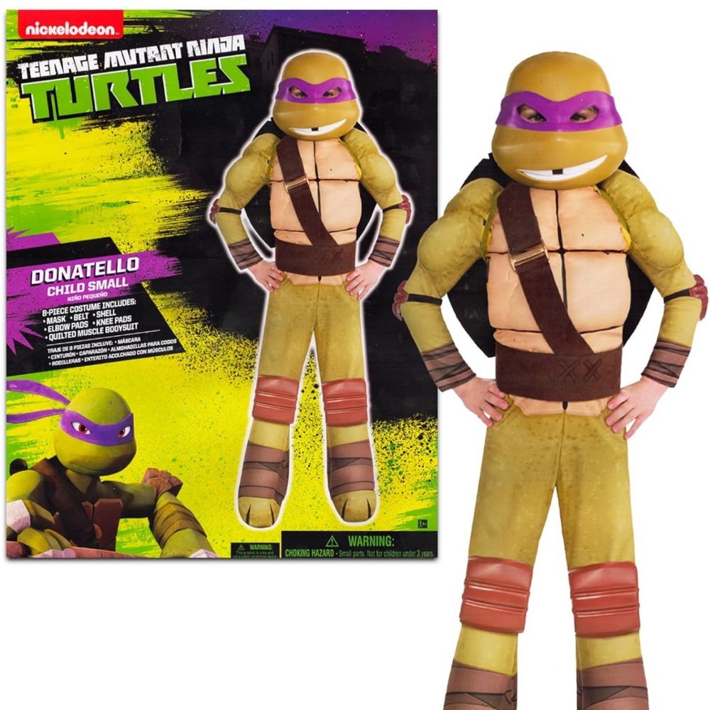 Teenage Mutant Ninja Turtles TMNT Halloween Costume for Kids (Donatello, 4-6)